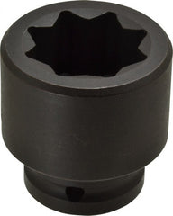 Proto - 3/4" Drive 1-1/4" Standard Impact Socket - 8 Points, 2-3/8" OAL - Exact Tooling