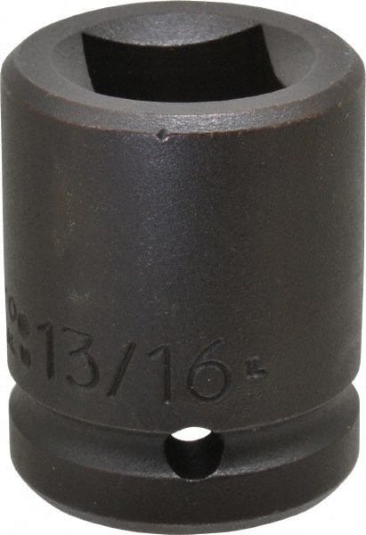 Proto - 3/4" Drive 13/16" Standard Impact Socket - 4 Points, 2" OAL - Exact Tooling