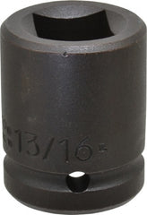 Proto - 3/4" Drive 13/16" Standard Impact Socket - 4 Points, 2" OAL - Exact Tooling