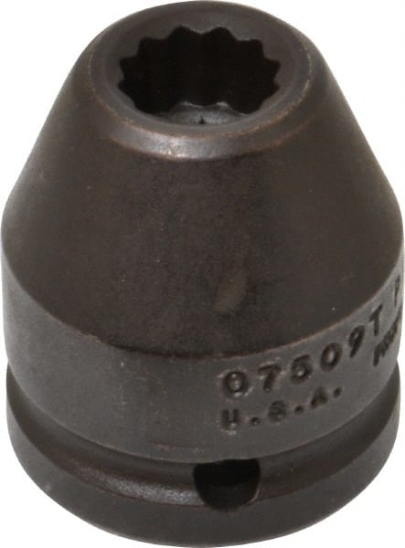Proto - 3/4" Drive 9/16" Standard Impact Socket - 12 Points, 1-7/8" OAL - Exact Tooling