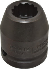 Proto - 3/4" Drive 3/4" Standard Impact Socket - 12 Points, 1-15/16" OAL - Exact Tooling