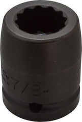 Proto - 3/4" Drive 7/8" Standard Impact Socket - 12 Points, 2" OAL - Exact Tooling