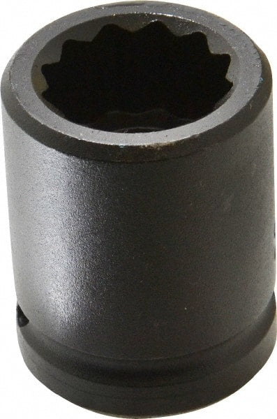 Proto - 3/4" Drive 1" Standard Impact Socket - 12 Points, 2" OAL - Exact Tooling