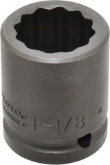 Proto - 3/4" Drive 1-1/8" Standard Impact Socket - 12 Points, 2-3/16" OAL - Exact Tooling