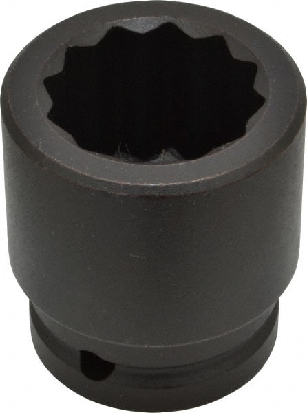 Proto - 3/4" Drive 1-1/4" Standard Impact Socket - 12 Points, 2-3/16" OAL - Exact Tooling
