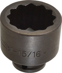 Proto - 3/4" Drive 1-15/16" Standard Impact Socket - 12 Points, 2-13/16" OAL - Exact Tooling