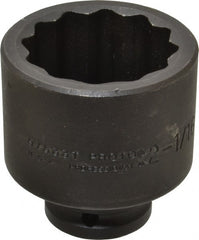 Proto - 3/4" Drive 2-1/16" Standard Impact Socket - 12 Points, 3-3/32" OAL - Exact Tooling