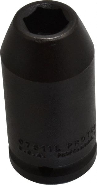 Proto - 3/4" Drive 11/16" Deep Impact Socket - 6 Points, 3-1/4" OAL - Exact Tooling