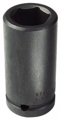 Proto - 3/4" Drive 9/16" Deep Impact Socket - 6 Points, 3-1/4" OAL - Exact Tooling