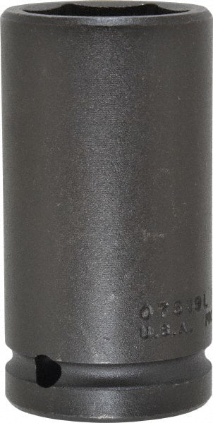 Proto - 3/4" Drive 1-3/16" Deep Impact Socket - 6 Points, 3-1/4" OAL - Exact Tooling