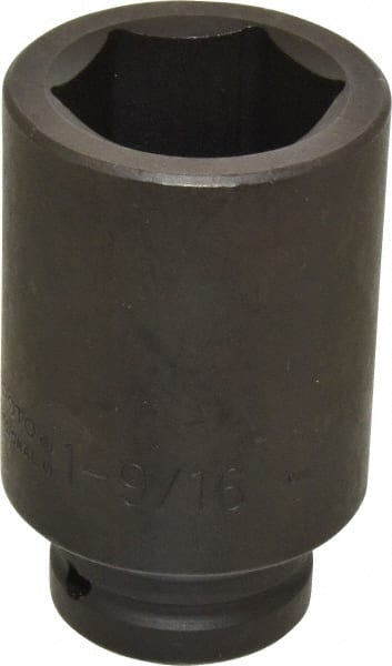 Proto - 3/4" Drive 1-9/16" Deep Impact Socket - 6 Points, 3-13/16" OAL - Exact Tooling