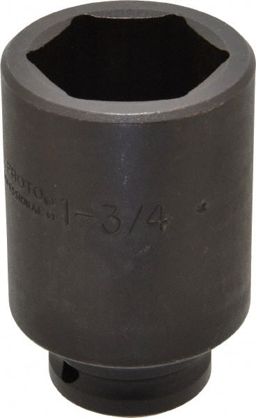 Proto - 3/4" Drive 1-3/4" Deep Impact Socket - 6 Points, 3-7/8" OAL - Exact Tooling
