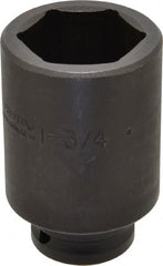 Proto - 3/4" Drive 1-3/4" Deep Impact Socket - 6 Points, 3-7/8" OAL - Exact Tooling