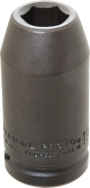 Proto - 3/4" Drive 19mm Deep Impact Socket - 6 Points, 3-1/4" OAL - Exact Tooling