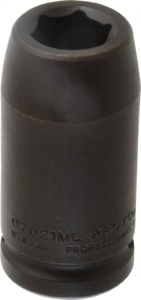 Proto - 3/4" Drive 21mm Deep Impact Socket - 6 Points, 3-1/4" OAL - Exact Tooling