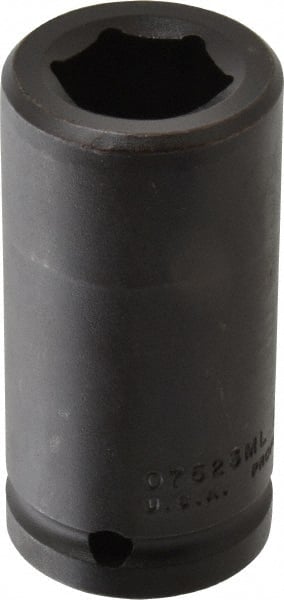 Proto - 3/4" Drive 23mm Deep Impact Socket - 6 Points, 3-1/4" OAL - Exact Tooling