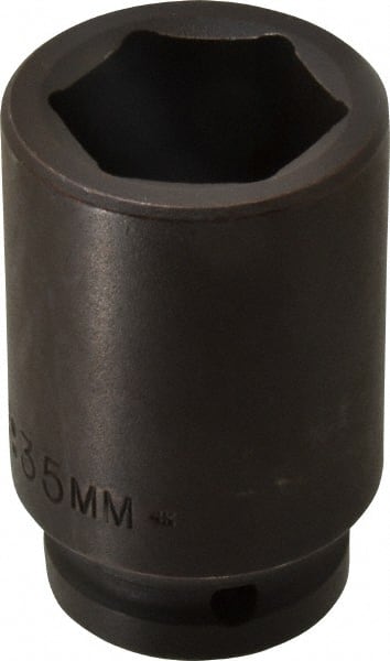 Proto - 3/4" Drive 35mm Deep Impact Socket - 6 Points, 3-1/4" OAL - Exact Tooling