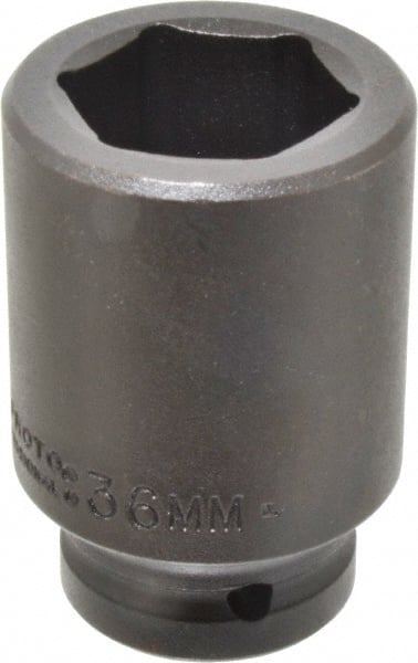 Proto - 3/4" Drive 36mm Deep Impact Socket - 6 Points, 3-1/4" OAL - Exact Tooling