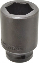 Proto - 3/4" Drive 36mm Deep Impact Socket - 6 Points, 3-1/4" OAL - Exact Tooling