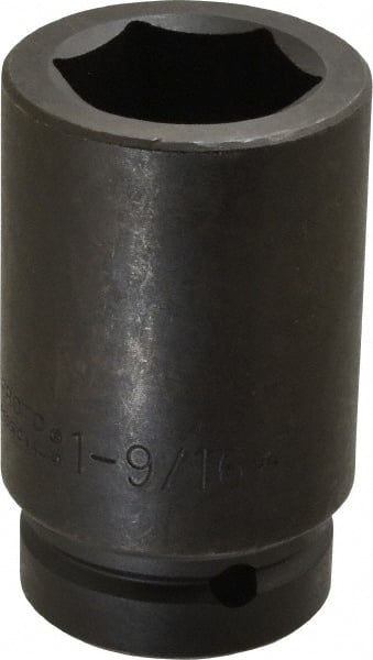 Proto - 1" Drive 1-9/16" Deep Impact Socket - 6 Points, 4" OAL - Exact Tooling