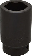 Proto - 1" Drive 1-5/8" Deep Impact Socket - 6 Points, 4" OAL - Exact Tooling
