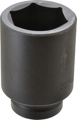 Proto - 1" Drive 2-1/4" Deep Impact Socket - 6 Points, 4-1/2" OAL - Exact Tooling