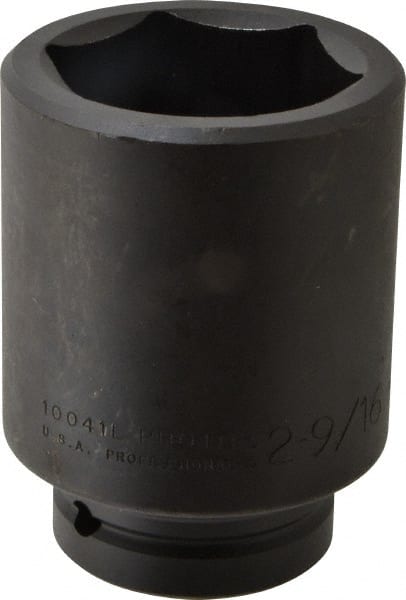 Proto - 1" Drive 2-9/16" Deep Impact Socket - 6 Points, 5" OAL - Exact Tooling