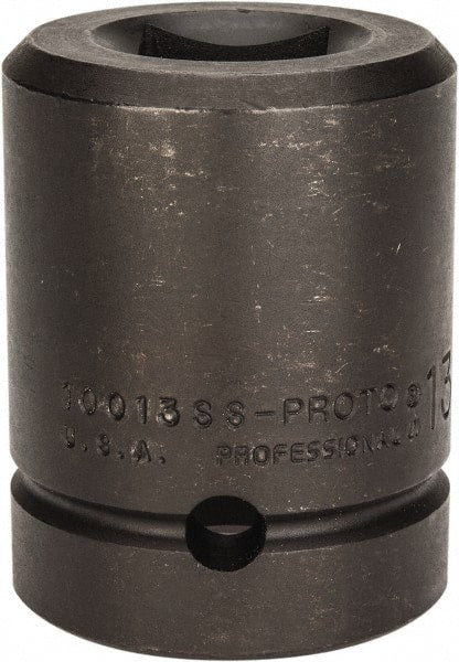 Proto - 1" Drive 13/16" Standard Impact Socket - 4 Points, 2-1/2" OAL - Exact Tooling