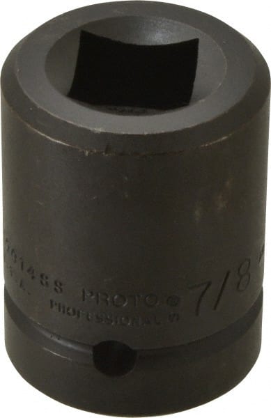 Proto - 1" Drive 7/8" Standard Impact Socket - 4 Points, 2-1/2" OAL - Exact Tooling