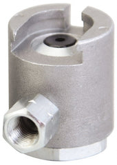 PRO-LUBE - 6,000 Operating psi, 1/8 Thread, Grease Gun Button-Head Coupler - NPT Thread - Exact Tooling