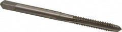 Hertel - #8-32 UNC 3 Flute Bright Finish High Speed Steel Straight Flute Standard Hand Tap - Plug, Right Hand Thread, 2-1/8" OAL, 3/4" Thread Length, H7 Limit, 0.003" Oversize - Exact Tooling