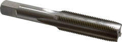 Hertel - 5/8-18 UNF 4 Flute Bright Finish High Speed Steel Straight Flute Standard Hand Tap - Plug, Right Hand Thread, 3-13/16" OAL, 1-13/16" Thread Length, H11 Limit, 0.005" Oversize - Exact Tooling