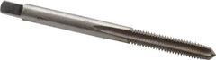 Hertel - #10-32 UNF 4 Flute Bright Finish High Speed Steel Straight Flute Standard Hand Tap - Plug, Right Hand Thread, 2-3/8" OAL, 7/8" Thread Length, H4 Limit - Exact Tooling