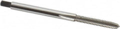 Hertel - #5-40 UNC 3 Flute Bright Finish High Speed Steel Straight Flute Standard Hand Tap - Plug, Right Hand Thread, 1-15/16" OAL, 5/8" Thread Length, H6 Limit - Exact Tooling