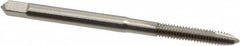 Hertel - #5-40 UNC, 2 Flute, Bright Finish, High Speed Steel Spiral Point Tap - Plug Chamfer, Right Hand Thread, 1-15/16" OAL, 5/8" Thread Length - Exact Tooling