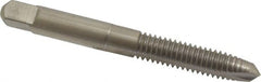 Hertel - 5/16-18 UNC, 2 Flute, Bright Finish, High Speed Steel Spiral Point Tap - Plug Chamfer, Right Hand Thread, 2-23/32" OAL, 1-1/8" Thread Length - Exact Tooling