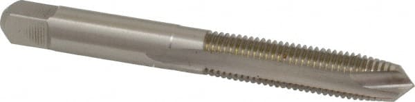 Hertel - 5/16-24 UNF, 2 Flute, Bright Finish, High Speed Steel Spiral Point Tap - Plug Chamfer, Right Hand Thread, 2-23/32" OAL, 1-1/8" Thread Length - Exact Tooling