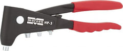 Marson - Right Angle Head Hand Riveter - 3/32 to 3/16" Rivet Capacity, 10" OAL - Exact Tooling