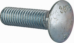Value Collection - 1/2-13 UNC 1-3/4" Length Under Head, Standard Square Neck, Carriage Bolt - Grade 2 Steel, Zinc-Plated Finish - Exact Tooling