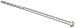 Value Collection - 1/2" Screw, 16" Length Under Head, Steel, Hex Head Lag Screw - Hot Dipped Galvanized, Grade 2 - Exact Tooling