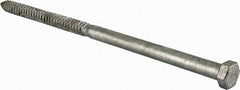 Value Collection - 5/8" Screw, 18" Length Under Head, Steel, Hex Head Lag Screw - Hot Dipped Galvanized, Grade 2 - Exact Tooling