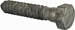 Value Collection - 3/4" Screw, 4" Length Under Head, Steel, Hex Head Lag Screw - Hot Dipped Galvanized, Grade 2 - Exact Tooling