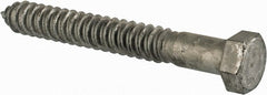 Value Collection - 3/4" Screw, 6" Length Under Head, Steel, Hex Head Lag Screw - Hot Dipped Galvanized, Grade 2 - Exact Tooling