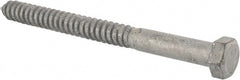 Value Collection - 3/4" Screw, 9" Length Under Head, Steel, Hex Head Lag Screw - Hot Dipped Galvanized, Grade 2 - Exact Tooling