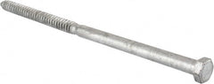 Value Collection - 3/4" Screw, 16" Length Under Head, Steel, Hex Head Lag Screw - Hot Dipped Galvanized, Grade 2 - Exact Tooling