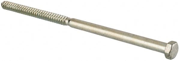 Value Collection - 5/8" Screw, 14" Length Under Head, Steel, Hex Head Lag Screw - Zinc Plated, Grade 2 - Exact Tooling