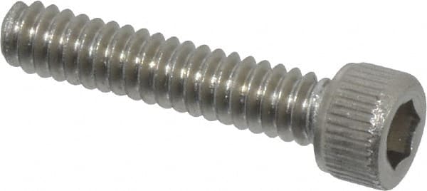 Value Collection - #4-40 UNC Hex Socket Drive, Socket Cap Screw - Grade 18-8 Stainless Steel, Uncoated, Fully Threaded, 9/16" Length Under Head - Exact Tooling