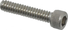 Value Collection - #4-40 UNC Hex Socket Drive, Socket Cap Screw - Grade 18-8 Stainless Steel, Uncoated, Fully Threaded, 9/16" Length Under Head - Exact Tooling