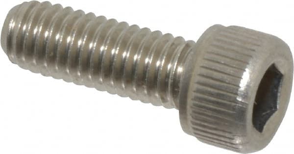 Value Collection - #10-32 UNF Hex Socket Drive, Socket Cap Screw - Grade 18-8 Stainless Steel, Uncoated, Fully Threaded, 9/16" Length Under Head - Exact Tooling
