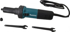 Makita - 1/4 Inch Collet, 25,000 RPM, Straight, Electric Die Grinder - 120 Volt, 3.5 Amp - Exact Tooling